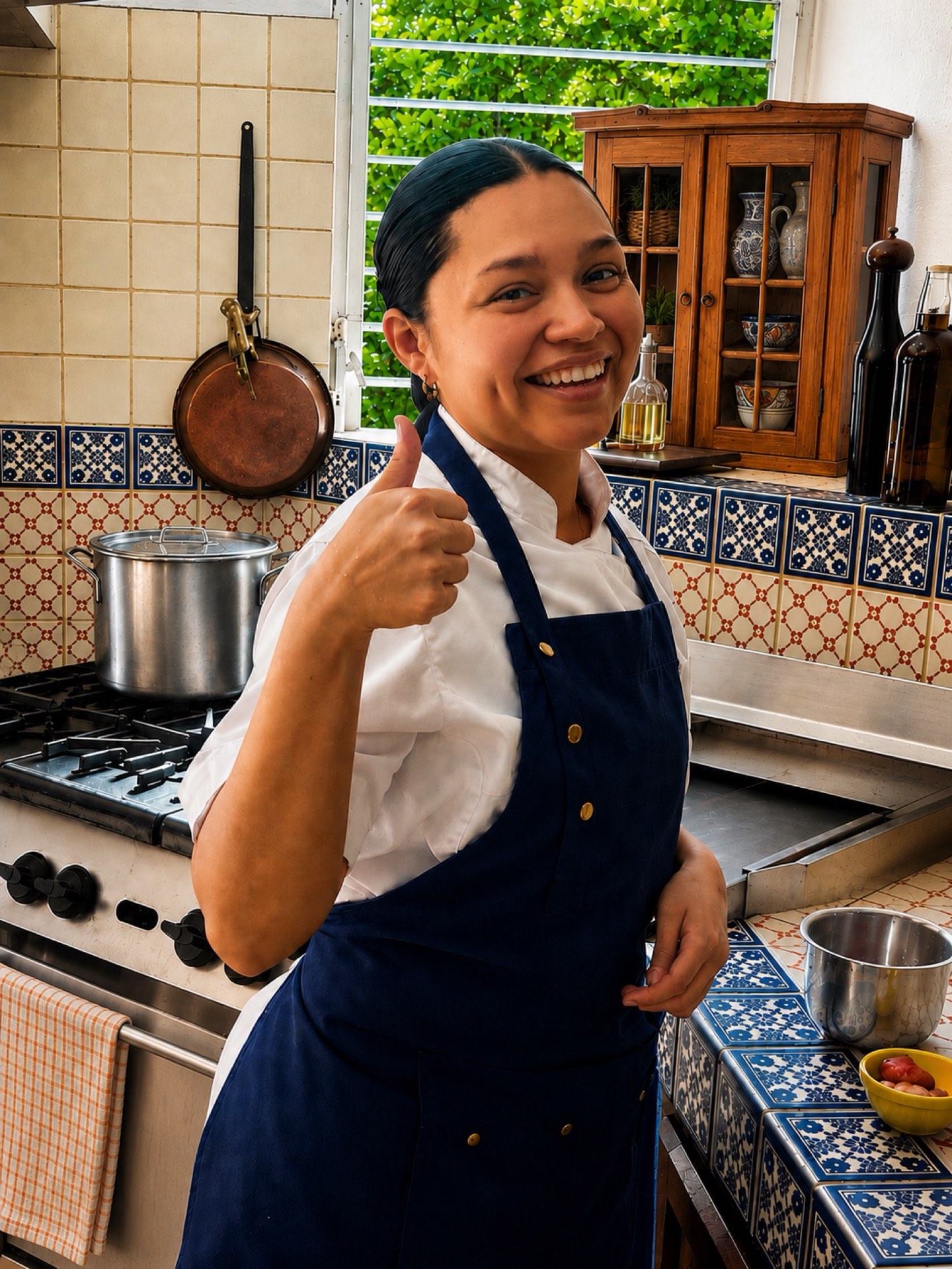 Chef Esmeralda in the kitchen
